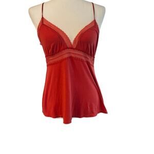 VICTORIA'S SECRET Baby Doll Cami in Dark Orange Size Large